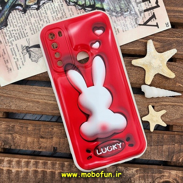 قاب گوشی Redmi Note 8 - Redmi Note 8 2021 شیائومی طرح چاپ سه بعدی 3D پافر کارتونی محافظ لنز دار کد 749