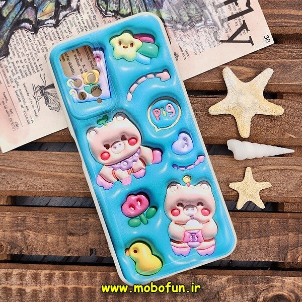 قاب گوشی Redmi Note 11 Pro 4G Global - Redmi Note 11 Pro 5G Global - Redmi Note 11E Pro 5G شیائومی طرح چاپ سه بعدی 3D پافر کارتونی محافظ لنز دار کد 464