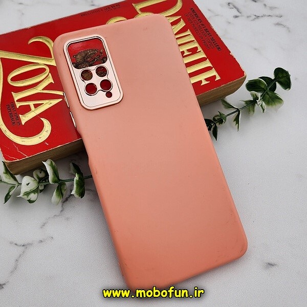 قاب گوشی Redmi Note 11 Pro 4G Global - Redmi Note 11 Pro 5G Global - Redmi Note 11E Pro 5G شیائومی سیلیکونی متال کیس محافظ لنزدار گلبهی کد 465