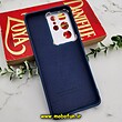 قاب گوشی Galaxy S21 Ultra سامسونگ سیلیکونی متال کیس محافظ لنزدار سرمه ای کد 291