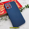 قاب گوشی iPhone 12 Pro Max آیفون سیلیکونی متال کیس محافظ لنزدار سرمه ای کد 572