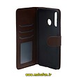 کیف گوشی Huawei P30 Lite هوآوی مگنتی طرح چرم کتابی قهوه ای کد 109
