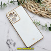 قاب گوشی Redmi Note 12 Pro Speed 5G - Poco X5 Pro شیائومی طرح ژله ای مای کیس گلد لاین دور طلایی محافظ لنز دار سفید کد 17