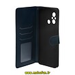کیف گوشی Redmi 12C شیائومی مگنتی طرح چرم کتابی محافظ لنزدار سرمه ای کد 5