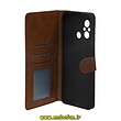 کیف گوشی Redmi 12C شیائومی مگنتی طرح چرم کتابی محافظ لنزدار عسلی کد 7