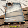 قاب گوشی Galaxy A12 سامسونگ طرح الکتروپلیتینگ ژله ای شفاف اورجینال یونیک کیس Unique Case محافظ لنز دار سبز تیره کد 1132