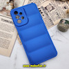 قاب گوشی Galaxy A23 4G سامسونگ سیلیکون ژله ای پافر PC زیر بسته محافظ لنز دار آبی کاربنی کد 382