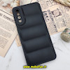 قاب گوشی Galaxy A30S - Galaxy A50S - Galaxy A50 سامسونگ سیلیکون ژله ای پافر PC زیر بسته محافظ لنز دار مشکی کد 912