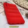 قاب گوشی Galaxy A30S - Galaxy A50S - Galaxy A50 سامسونگ سیلیکون ژله ای پافر PC زیر بسته محافظ لنز دار قرمز کد 914