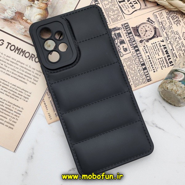 قاب گوشی Galaxy A52 4G - Galaxy A52 5G - Galaxy A52S سامسونگ سیلیکون ژله ای پافر PC زیر بسته محافظ لنز دار مشکی کد 30420