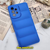 قاب گوشی Galaxy A52 4G - Galaxy A52 5G - Galaxy A52S سامسونگ سیلیکون ژله ای پافر PC زیر بسته محافظ لنز دار آبی کاربنی کد 1061