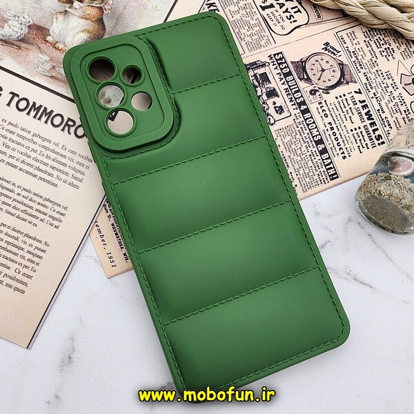 قاب گوشی Galaxy A52 4G - Galaxy A52 5G - Galaxy A52S سامسونگ سیلیکون ژله ای پافر PC زیر بسته محافظ لنز دار سبز کد 1062