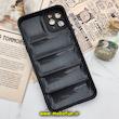 قاب گوشی iPhone 11 Pro Max سامسونگ سیلیکون ژله ای پافر PC زیر بسته محافظ لنز دار مشکی کد 512