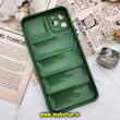 قاب گوشی iPhone 11 Pro Max سامسونگ سیلیکون ژله ای پافر PC زیر بسته محافظ لنز دار سبز کد 513