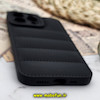 قاب گوشی iPhone 13 Pro Max سامسونگ سیلیکون ژله ای پافر PC زیر بسته محافظ لنز دار مشکی کد 487