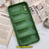 قاب گوشی iPhone X - iPhone XS سامسونگ سیلیکون ژله ای پافر PC زیر بسته محافظ لنز دار سبز کد 475