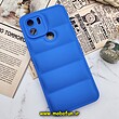 قاب گوشی Redmi A1 Plus - Redmi A2 Plus شیائومی سیلیکون ژله ای پافر PC زیر بسته محافظ لنز دار آبی کاربنی کد 93
