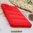 قاب گوشی Redmi Note 11 Pro 4G Global - Redmi Note 11 Pro 5G Global - Redmi Note 11E Pro 5G شیائومی سیلیکون ژله ای پافر PC زیر بسته محافظ لنز دار قرمز کد 484