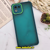 قاب گوشی Galaxy A03 2022 سامسونگ پشت مات متال کیس دور سیلیکونی محافظ لنزدار سبز کد 91