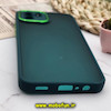 قاب گوشی Galaxy A03 2022 سامسونگ پشت مات متال کیس دور سیلیکونی محافظ لنزدار سبز کد 91