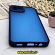 قاب گوشی Galaxy A03 2022 سامسونگ پشت مات متال کیس دور سیلیکونی محافظ لنزدار سرمه ای کد 93