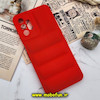 قاب گوشی Galaxy A04S سامسونگ سیلیکون ژله ای پافر PC زیر بسته محافظ لنز دار قرمز کد 146