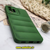 قاب گوشی Galaxy A04S سامسونگ سیلیکون ژله ای پافر PC زیر بسته محافظ لنز دار سبز کد 148