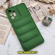 قاب گوشی Galaxy A04S سامسونگ سیلیکون ژله ای پافر PC زیر بسته محافظ لنز دار سبز کد 148