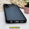 قاب گوشی Galaxy A10S سامسونگ پشت مات متال کیس دور سیلیکونی محافظ لنزدار مشکی کد 572