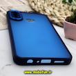 قاب گوشی Galaxy A10S سامسونگ پشت مات متال کیس دور سیلیکونی محافظ لنزدار سرمه ای کد 574