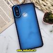 قاب گوشی Galaxy A10S سامسونگ پشت مات متال کیس دور سیلیکونی محافظ لنزدار سرمه ای کد 574