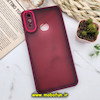 قاب گوشی Galaxy A10S سامسونگ پشت مات متال کیس دور سیلیکونی محافظ لنزدار زرشکی کد 575