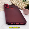 قاب گوشی Galaxy A10S سامسونگ پشت مات متال کیس دور سیلیکونی محافظ لنزدار زرشکی کد 575