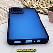 قاب گوشی Galaxy A12 - Galaxy M12 سامسونگ پشت مات متال کیس دور سیلیکونی محافظ لنزدار سرمه ای کد 1140