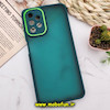 قاب گوشی Galaxy A13 4G سامسونگ پشت مات متال کیس دور سیلیکونی محافظ لنزدار سبز کد 569