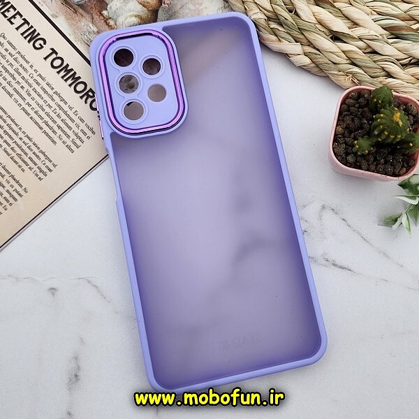قاب گوشی Galaxy A13 4G سامسونگ پشت مات متال کیس دور سیلیکونی محافظ لنزدار یاسی کد 572
