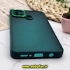 قاب گوشی Galaxy A21S سامسونگ پشت مات متال کیس دور سیلیکونی محافظ لنزدار سبز کد 646