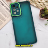 قاب گوشی Galaxy A23 4G سامسونگ پشت مات متال کیس دور سیلیکونی محافظ لنزدار سبز کد 384
