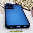 قاب گوشی Galaxy A32 4G سامسونگ پشت مات متال کیس دور سیلیکونی محافظ لنزدار سرمه ای کد 805