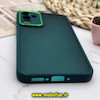قاب گوشی Galaxy A34 5G سامسونگ پشت مات متال کیس دور سیلیکونی محافظ لنزدار سبز کد 65
