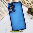 قاب گوشی Galaxy A34 5G سامسونگ پشت مات متال کیس دور سیلیکونی محافظ لنزدار سرمه ای کد 67