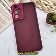 قاب گوشی Galaxy A34 5G سامسونگ پشت مات متال کیس دور سیلیکونی محافظ لنزدار زرشکی کد 68