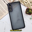 قاب گوشی Galaxy A30S - Galaxy A50S - Galaxy A50 سامسونگ پشت مات متال کیس دور سیلیکونی محافظ لنزدار مشکی کد 916