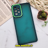 قاب گوشی Galaxy A73 5G سامسونگ پشت مات متال کیس دور سیلیکونی محافظ لنزدار سبز کد 544