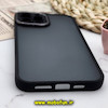 قاب گوشی iPhone 12 Pro Max آیفون پشت مات متال کیس دور سیلیکونی محافظ لنزدار مشکی کد 589