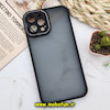 قاب گوشی iPhone 12 Pro Max آیفون پشت مات متال کیس دور سیلیکونی محافظ لنزدار مشکی کد 589