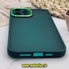 قاب گوشی iPhone 12 Pro Max آیفون پشت مات متال کیس دور سیلیکونی محافظ لنزدار سبز کد 590