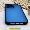قاب گوشی iPhone 12 Pro Max آیفون پشت مات متال کیس دور سیلیکونی محافظ لنزدار سرمه ای کد 592