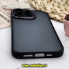 قاب گوشی iPhone 13 Pro آیفون پشت مات متال کیس دور سیلیکونی محافظ لنزدار مشکی کد 358