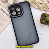 قاب گوشی iPhone 13 Pro آیفون پشت مات متال کیس دور سیلیکونی محافظ لنزدار مشکی کد 358
